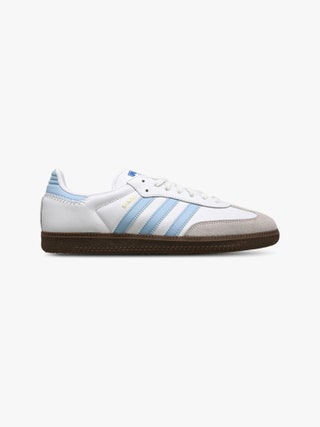 adidas Samba OG white blue Sneaker Schuh