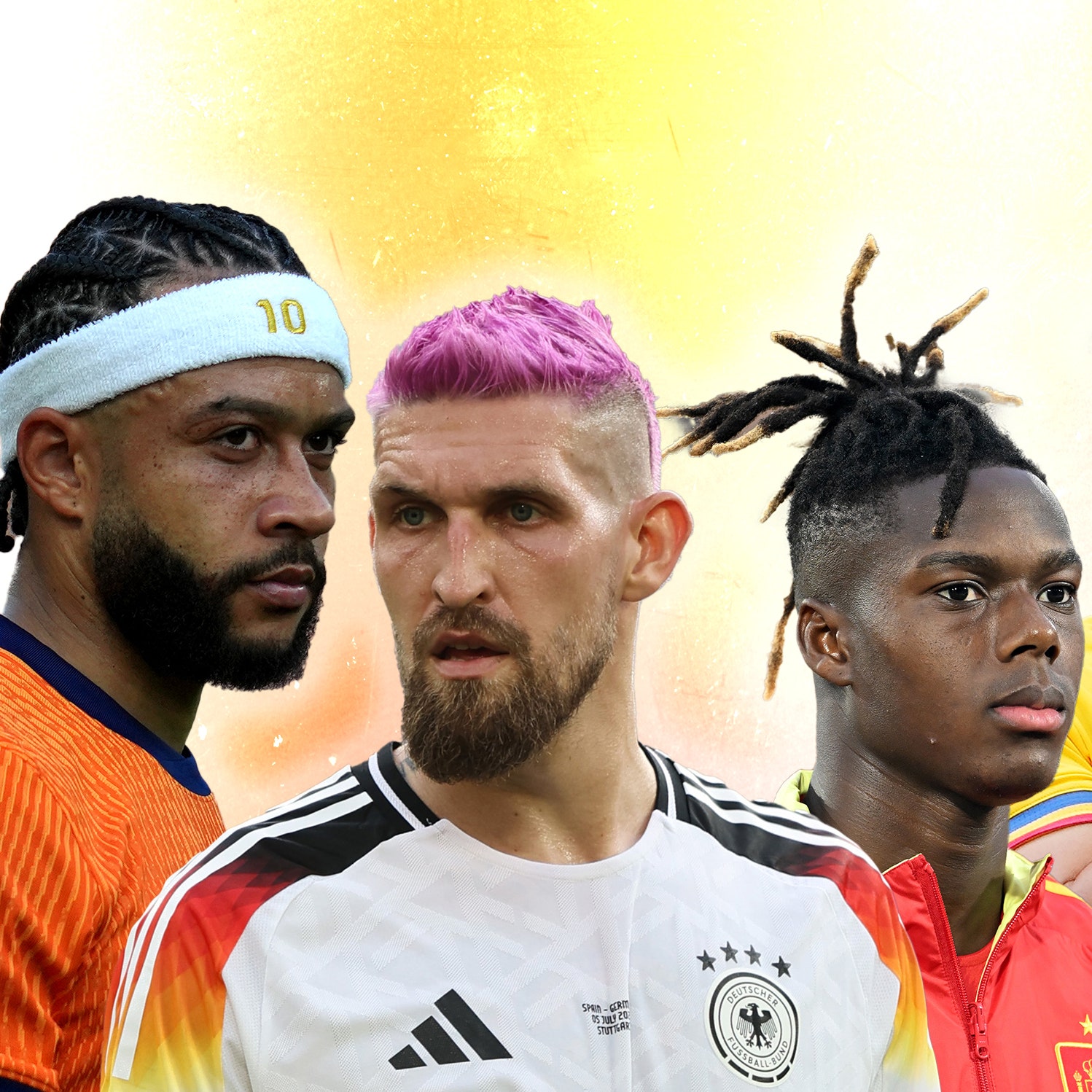 EM 2024: Diese Fußballstars setzten in dieser Saison auf die ungewöhnlichsten Frisuren