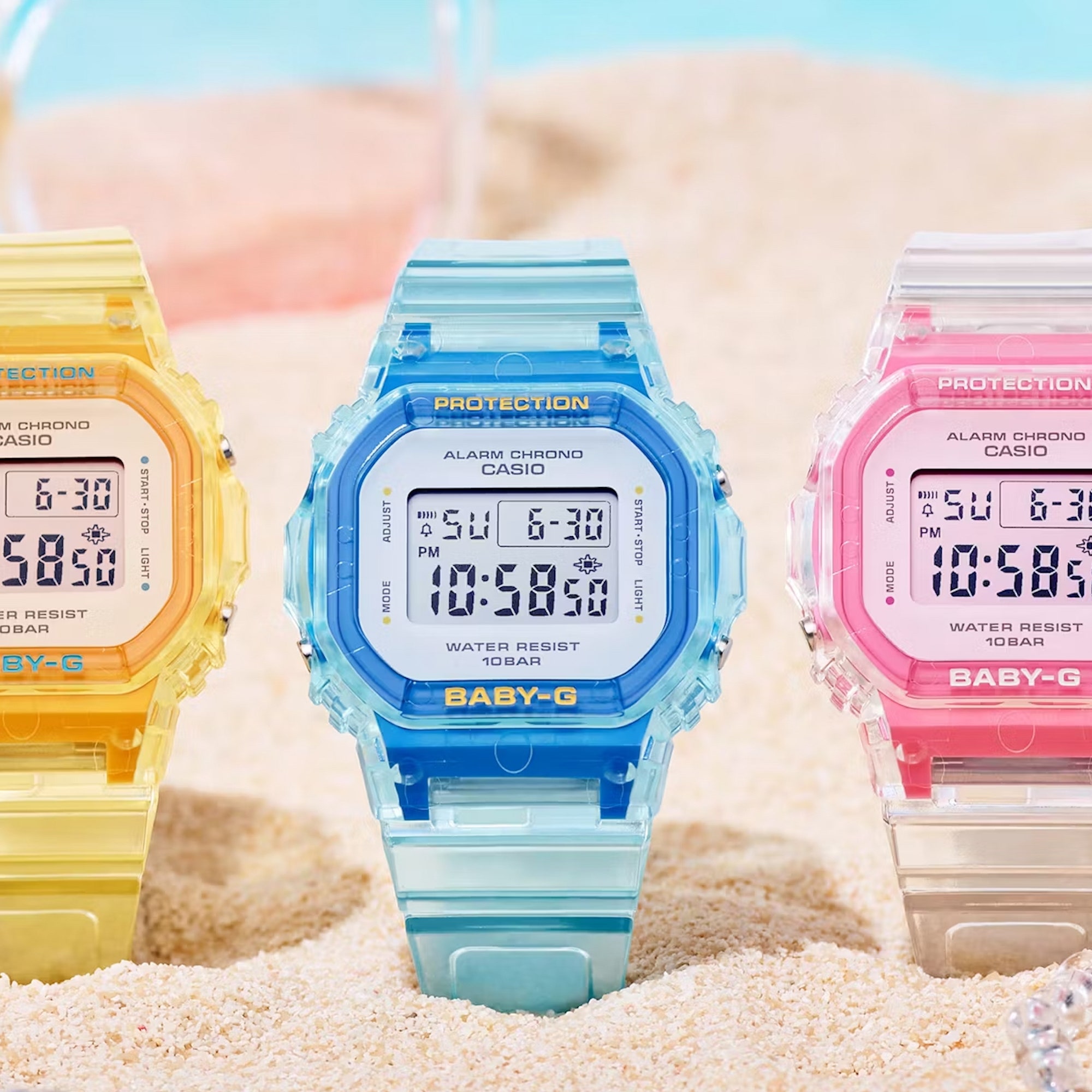 Casios Baby-G-Summer-Jelly-Uhren sind bunte Nostalgie pur